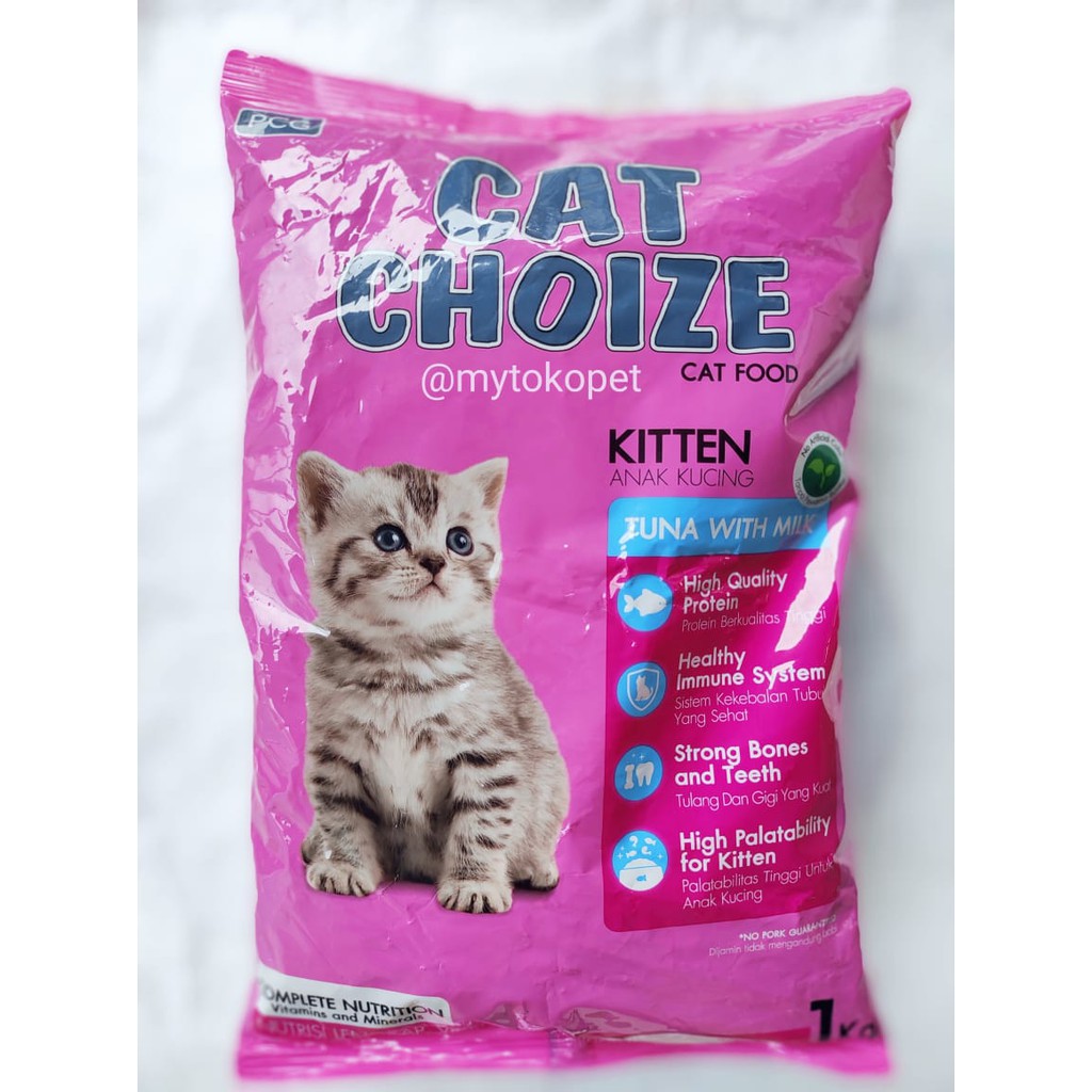 CAT CHOIZE KITTEN 1KG - Makanan ANAK KUCING Freshpack