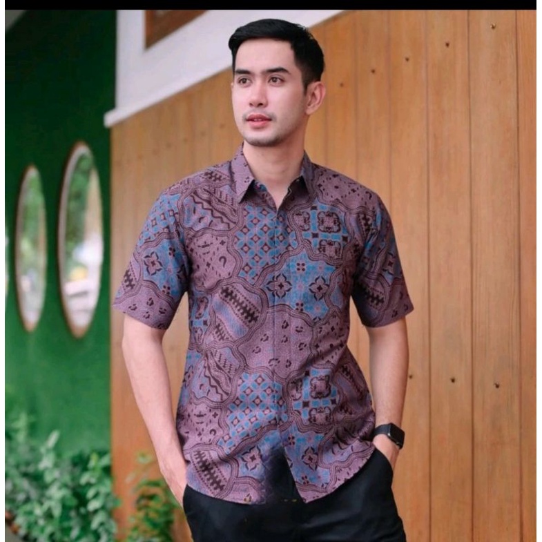 JAGAD MUDA KEMEJA BATIK PRIA LENGAN PENDEK FUL LAPISAN FURING