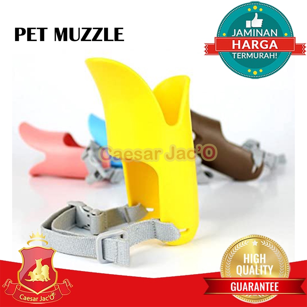 Penutup Mulut Anjing Kucing Hewan Silikon / Pet Muzzle Dog Cat Duck