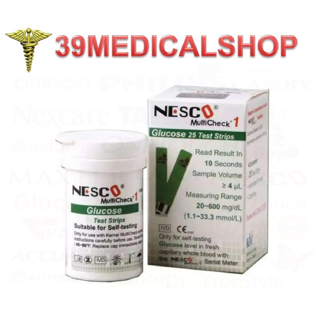 STRIP NESCO - NESCO GLUCOSE- CHOLESTROL- URIC ARIC