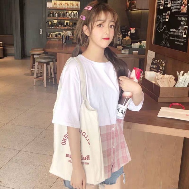 Atasan Wanita impor HJ Kaos Baju Bkk