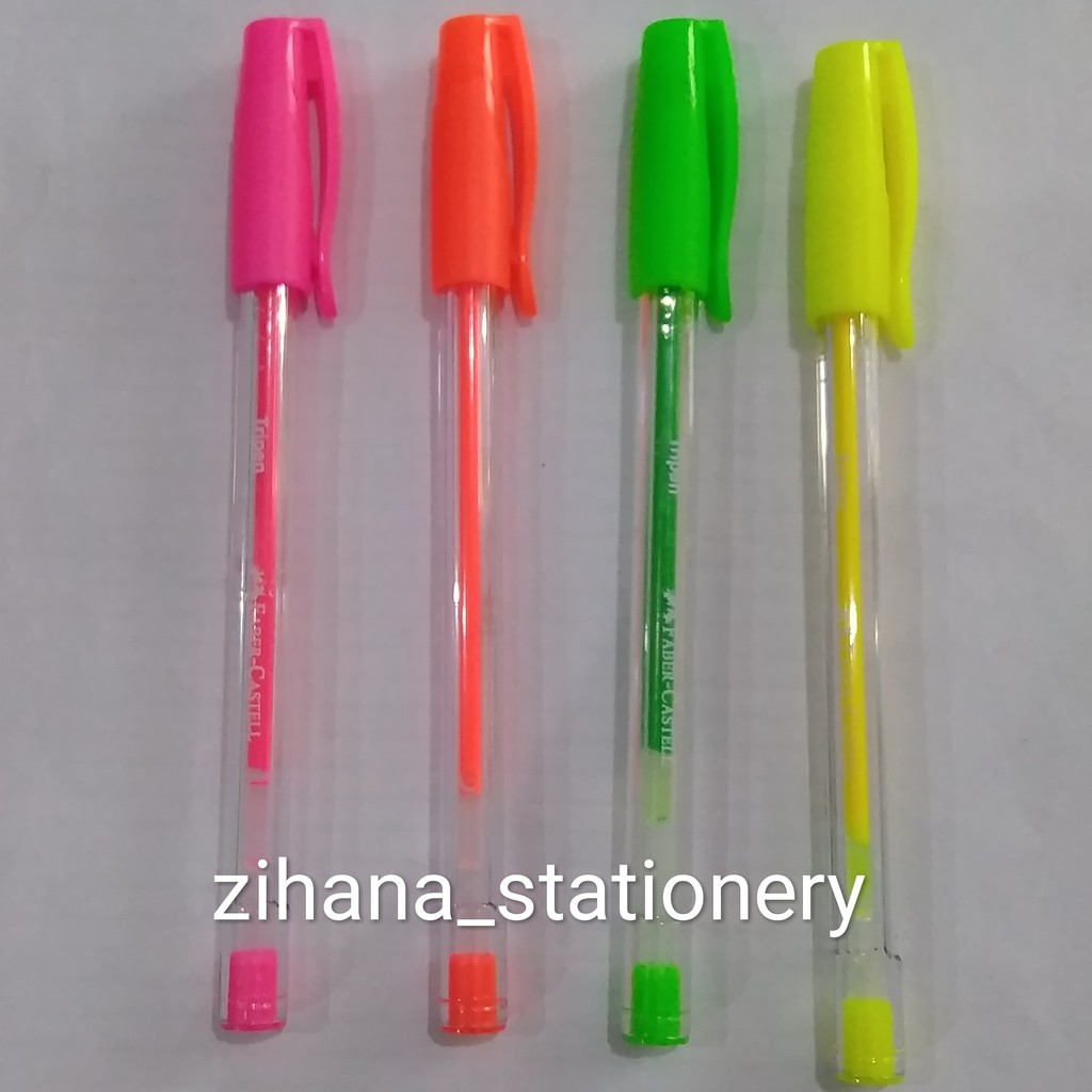 

Alat Tulis Bolpen / Pen / Pulpen / Bolpont Tripen Neon Faber Castell
