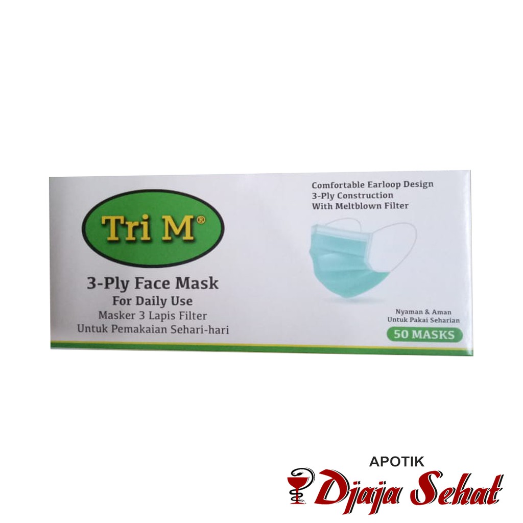 MASKER MEDIS TRI M 3 PLY ISI 50 PCS