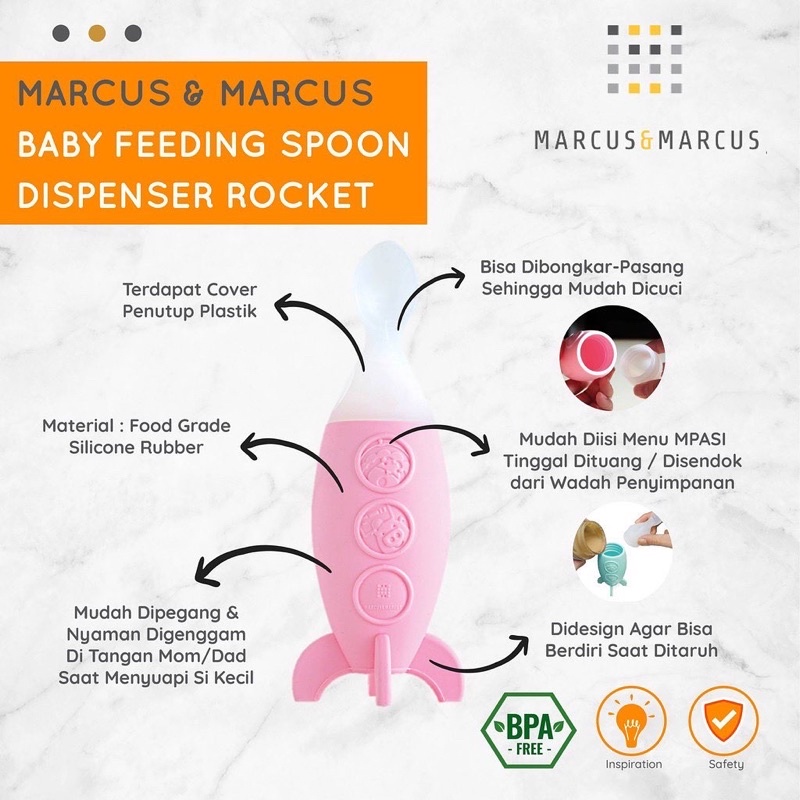 Marcus &amp; Marcus feeding spoon dispenser