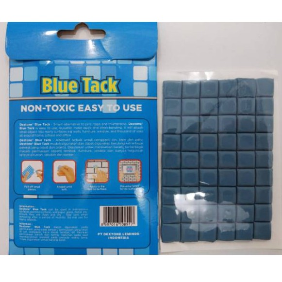 LEM DEXTONE BLUE TACK/LEM ATK DECORATIONS OFFICE/LEM GUM PENGGANTI PIN PAKU MAGNET LAKBAN/LEM LILIN LINAN MAINAN ANAK/PLASTISIN MAINAN MALAM ANAK PLASTIK