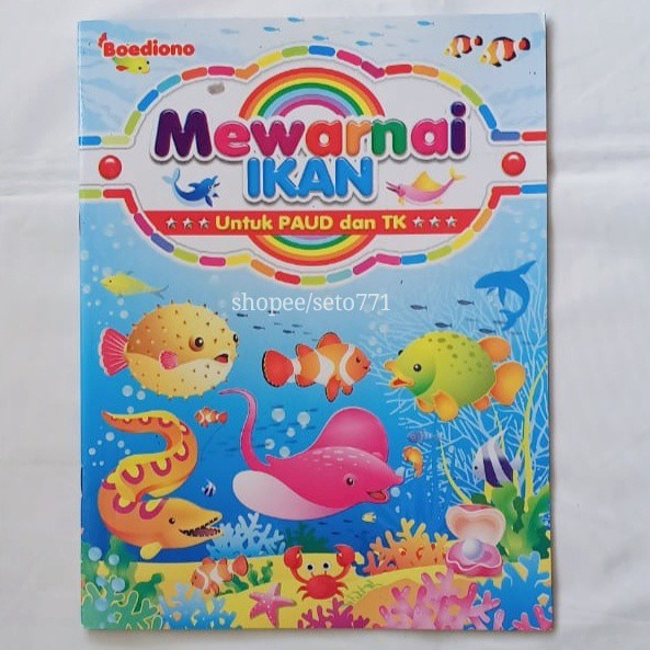 

Buku Mewarnai Colouring Book Ukuran HVS Belajar Warna Penulis: Budiono