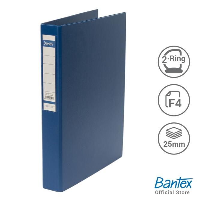 

Bantex Ring Binder 2 Ring D 25mm Folio Blue #8223 01