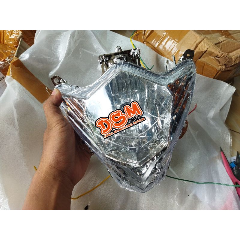 MIKA LAMPU REFLEKTOR SATRIA FU FACELIFT 2014-2015 / LAMPU DEPAN FU FACELIFT