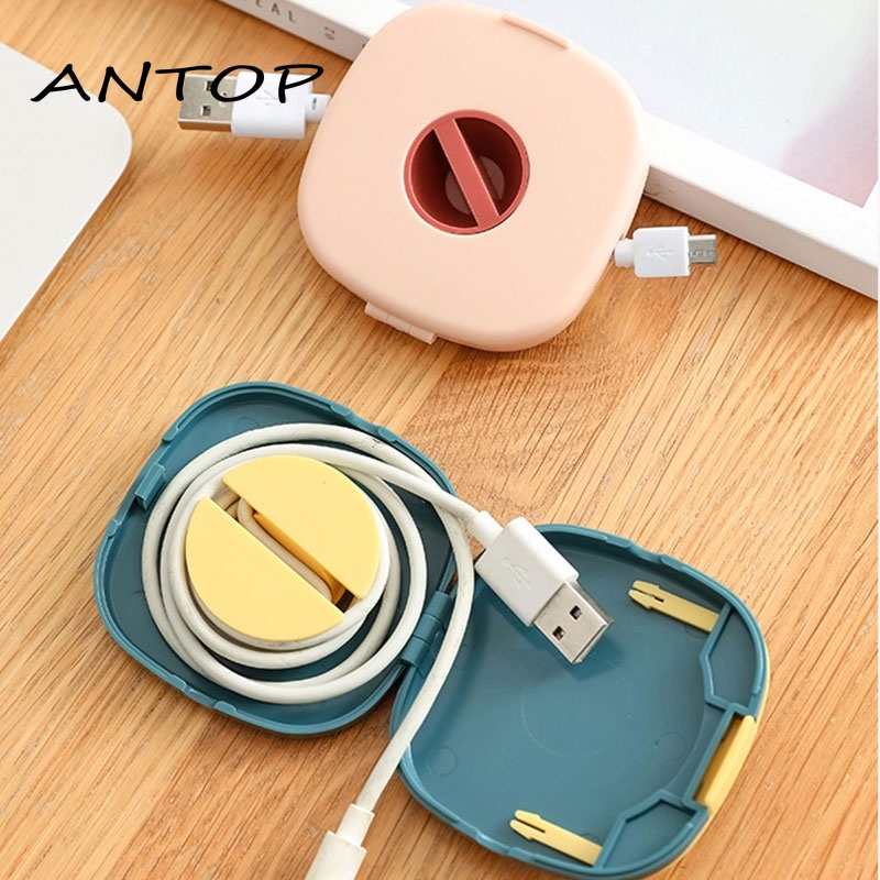 Rotatable Cable Storage Box Wire Organizer Data Winder Management Multi-function Portable Organizer ANTOP