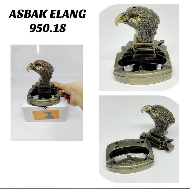 Asbak Tempat sampah rokok motif Burung elang P.950.18 Asbak Unik