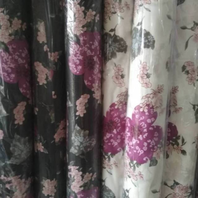 Kain wolfis motif bunga cantik