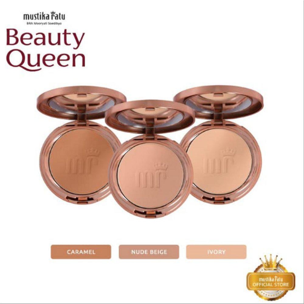 Mustika Ratu Nude Beige Kosmetik Wajah Bedak Padat Two Way Cake SPF30