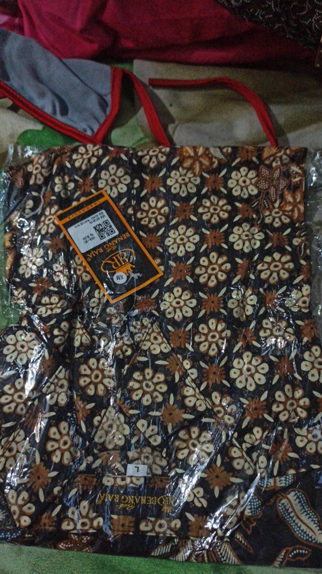 Benang Raja Hem Batik Pria Lengan Pendek Ukuran M L Xl Xxl