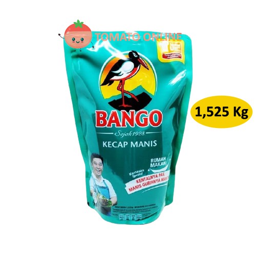 Kecap Manis Bango Pouch Refill 1,52 kg 1,52kg 1,525 kg 1,525kg