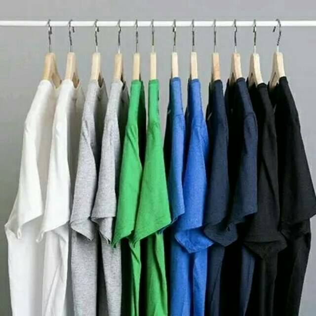 Kaos Polos Pria Wanita Distro Bahan Katun atau Cotton. Polosan. Baju Polos. Kaos Termurah