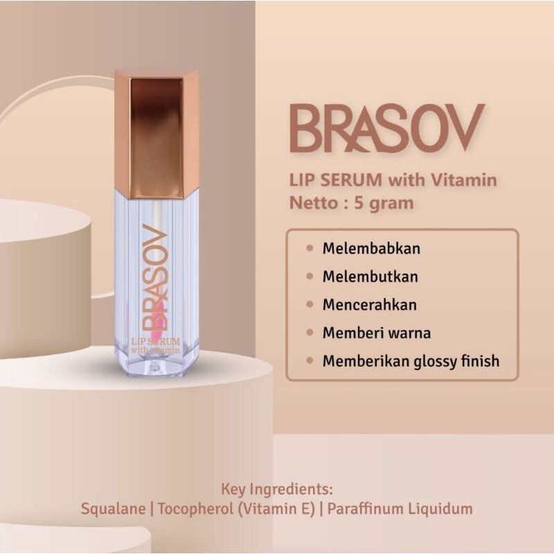 Brasov Lip Serum 5gr | Pelembab Bibir | Vitamin Bibir