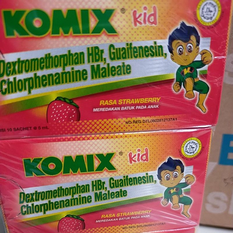 Komix kid strawbery isi 10 sachet