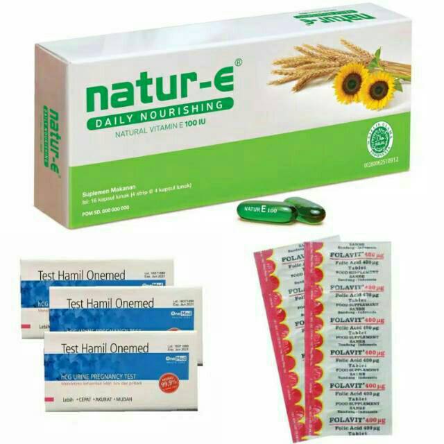 Paket Natur E 100IU + Folavit 400mcg / Paket Ever E 250IU + Folavit 400mcg - Paket Promil