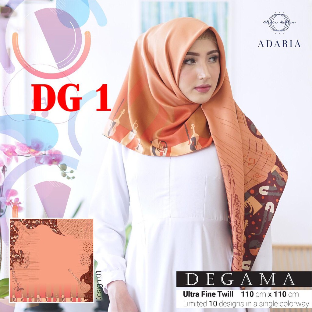 Hijab Segiempat DEGAMA by Adabia Segi empat