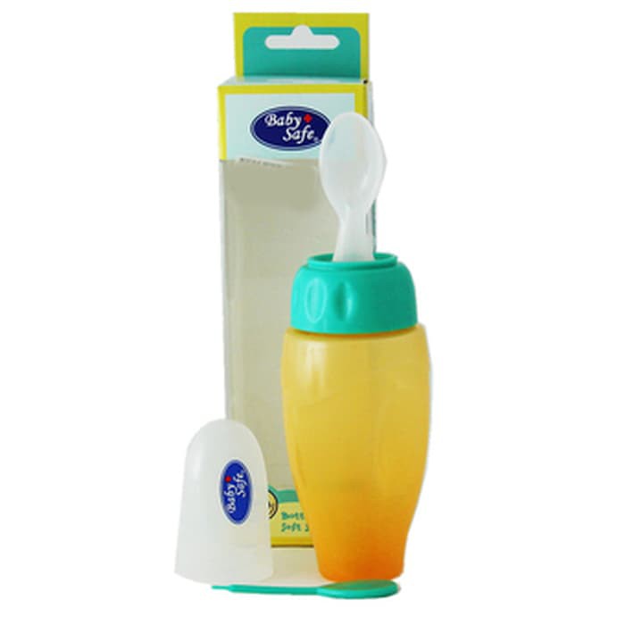 Baby Safe Bottle Spoon Soft Squeeze Botol Sendok Makan Bayi MPASI