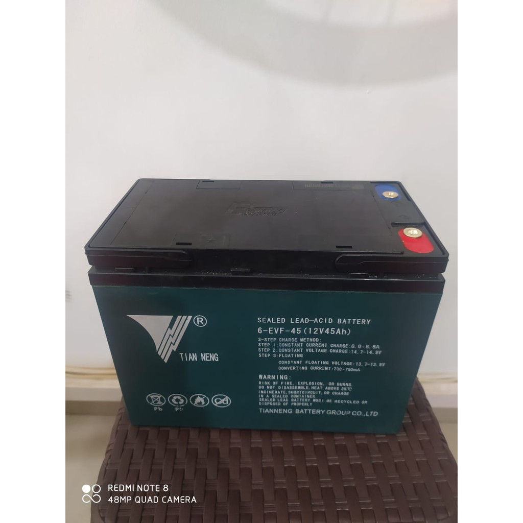 BATTERY 12V 45AH / BATERAI SELIS / BATERAI BALIS / NEW BALIS / AKI