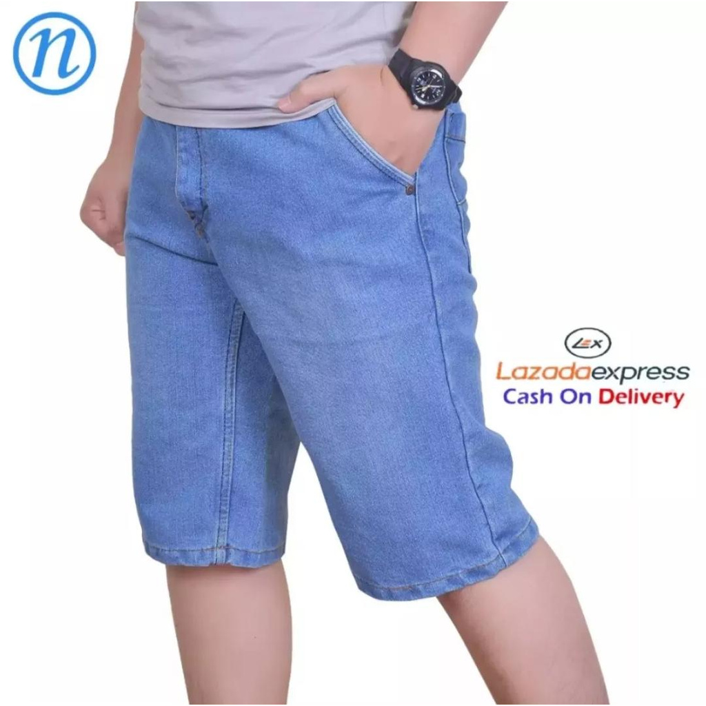 CELANA JEANS PENDEK PRIA KEREN / CELANA JEANS PENDEK PRIA KEREN POLOS