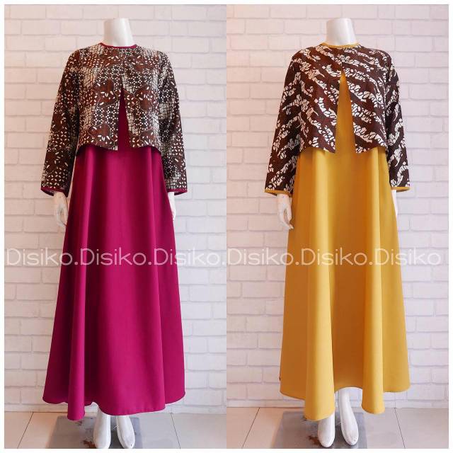 Gamis Rompi Batik Shopee Indonesia