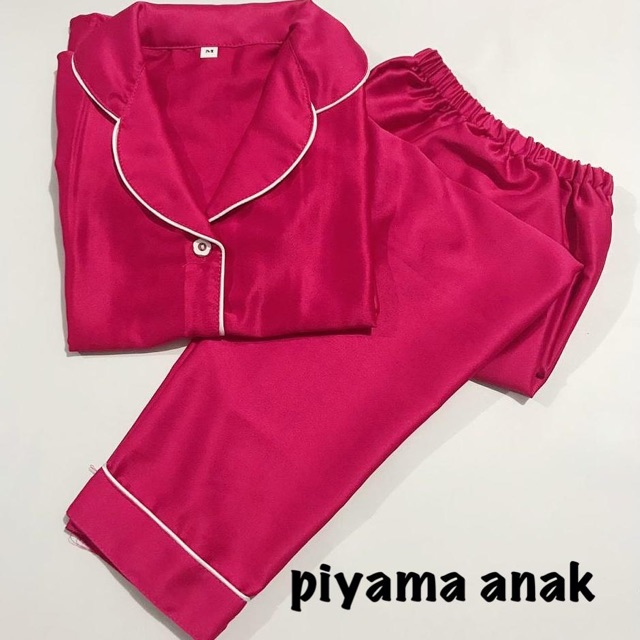 Piyama SATIN FANTA bisa couple mom and kids family