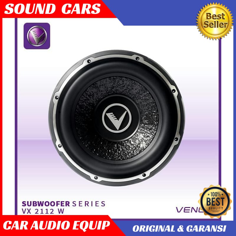 SUBWOOVER VENOM VX 2112 W DOUBLE COIL VENOM VX2112W atau VX 2112W Best Quality Garansi Original