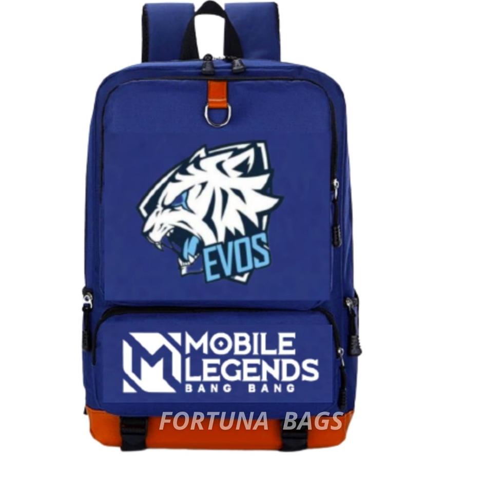 Ready Now--Tas Ransel Anak Sekolah MOBILE LEGENDS EVOS RRQ Kekinian Anak2 SD TK PAUD Laki2 GAMING E-