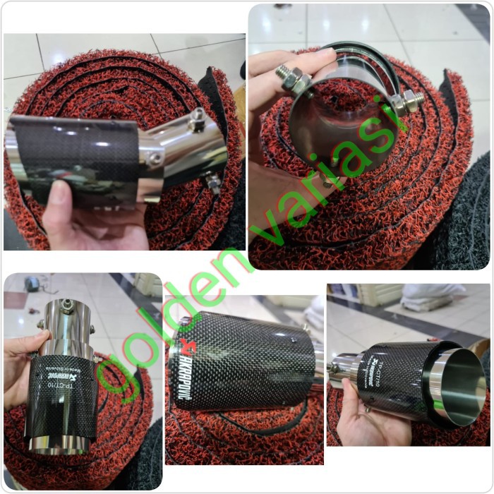 Buntut Knalpot / Muffler Akrapovic Carbon Mobil Avanza Lama