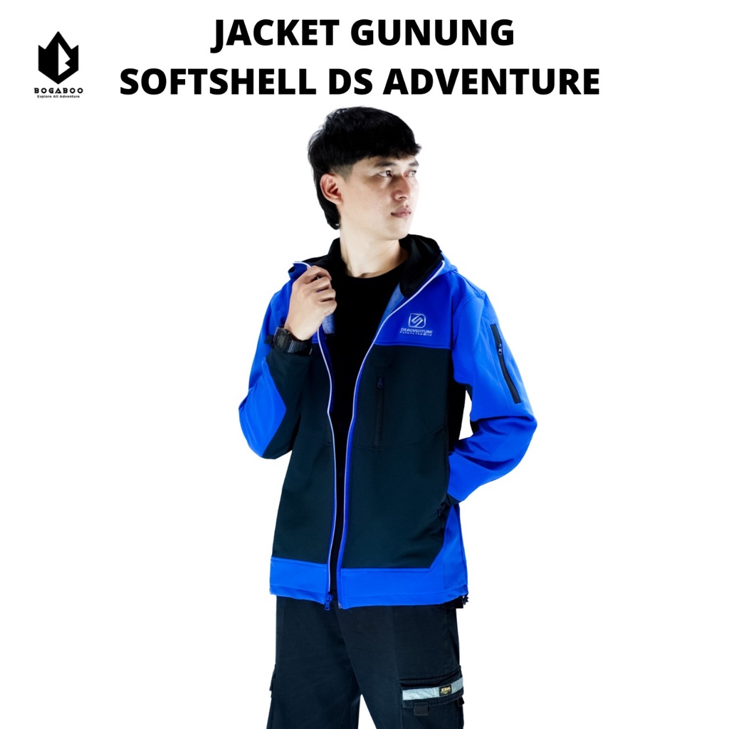 Bisa (COD) jaket sofshell merk DS ADVENTURE Jaket Gunung Jaket Running - JAKET SOPSEL - JAKET SOFSELL -Jaket Outdoor Jaket Lari Jaket Sepeda Jaket Softshell Jaket Softsell