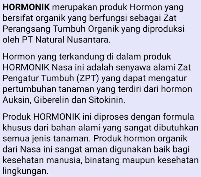 PUPUK PENUMBUH AKAR ZPT HORMONIK 100ML