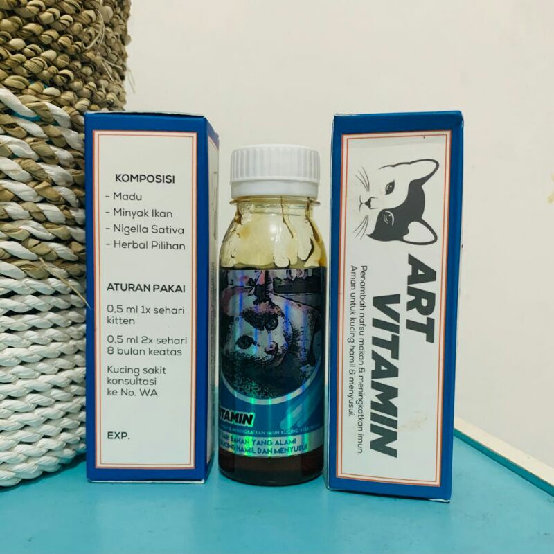 COD Art Vitamin Herbal Kucing Menambah Nafsu Makan  Meningkatkan Imunitas/ Daya Tahan Tubuh Kucing