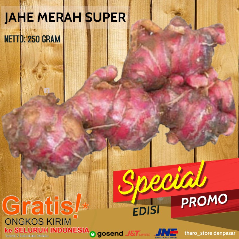 

JAHE MERAH SEGAR DENPASAR 250 gram SUPER FRESH REMPAH HERBAL BEBAS CORONA JAHE DENPASAR BALI