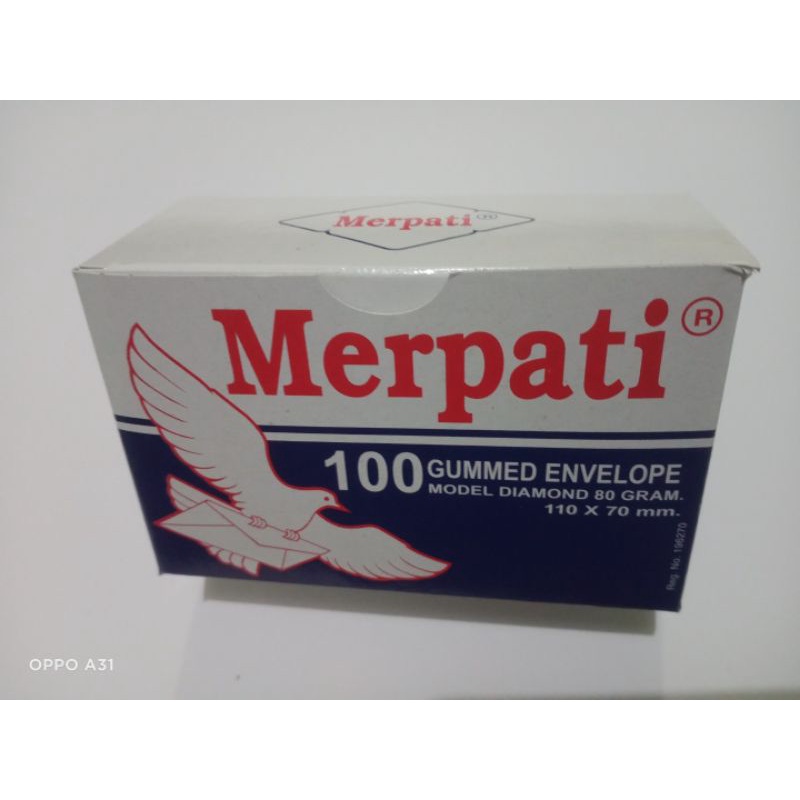 

KIKY AMPLOP PUTIH KECIL MERPATI/WHITE GUMMED ENVELOP