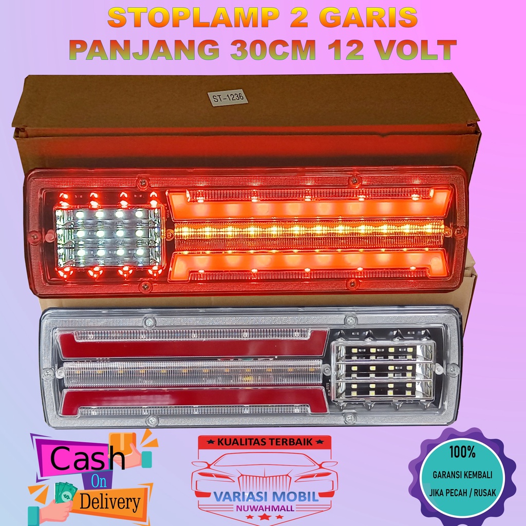 Lampu Rem Belakang Stop Lamp LED Pickup L300 Carry Futura Panther 12 Volt Lampu Stoplamp Lampu Sein 