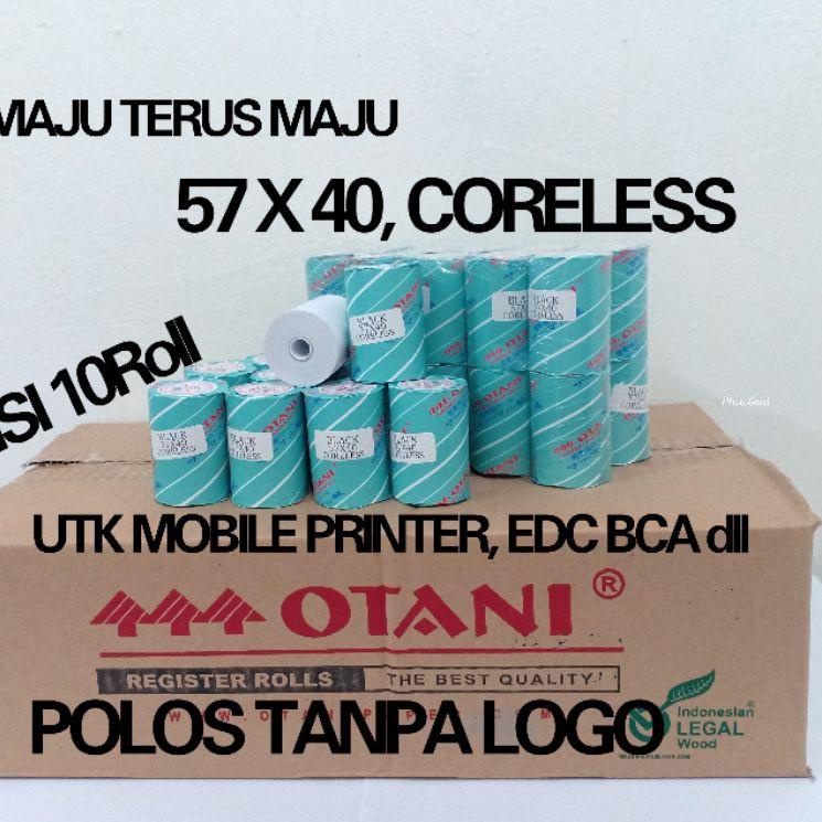 

HTU Kertas Struk Thermal Mobile Printer 57x40 CORELESS, Merk Otani, 1 Pack Isi 10Roll Promo Today