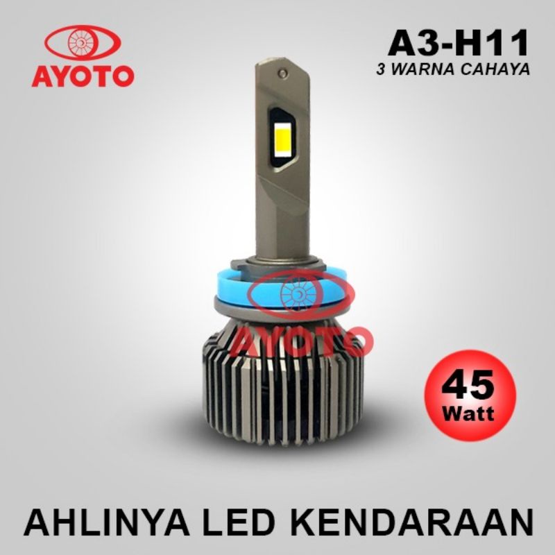 LAMPU LED Mobil H11 AYOTO 35 Watt 2pcs (sepasang)