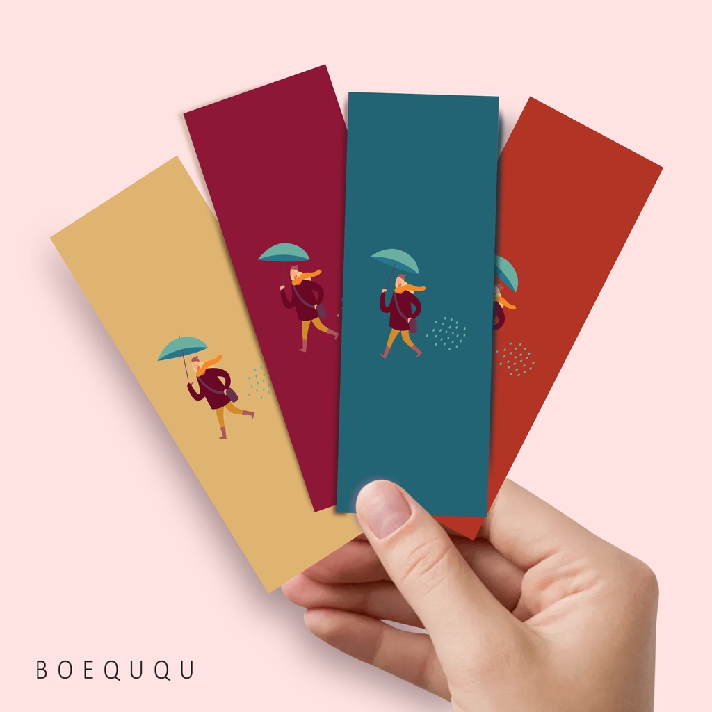 

[Autumn Rain Bookmark] Bookmark Free Custom Nama Warna / Pembatas Buku Custom / Pembatas Buku Aesthetic / Pembatas Buku Aesthetic / Pembatas Buku Lucu / Pembatas Buku Kertas
