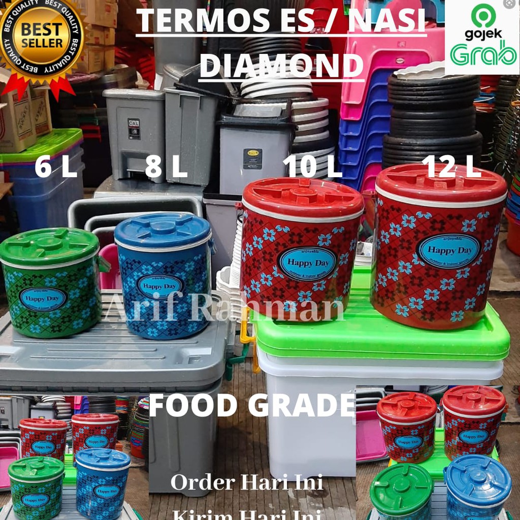 DIAMOND - TERMOS NASI / ES / Thermos Nasi/Es Bucket Rice/Ice 6-8-10-12 liter