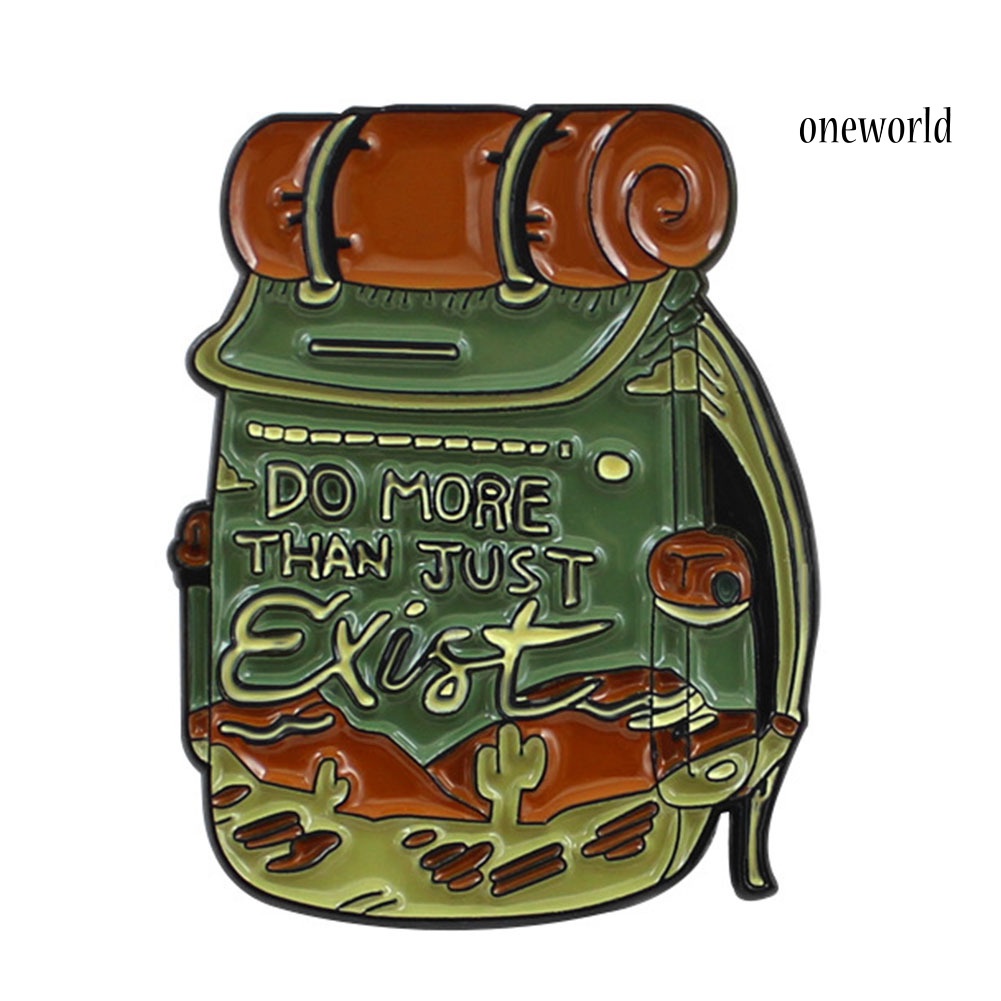 OW@ Unisex Fashionable Treasure Bag Brooch Pin Alloy Badge for Adventure Lovers