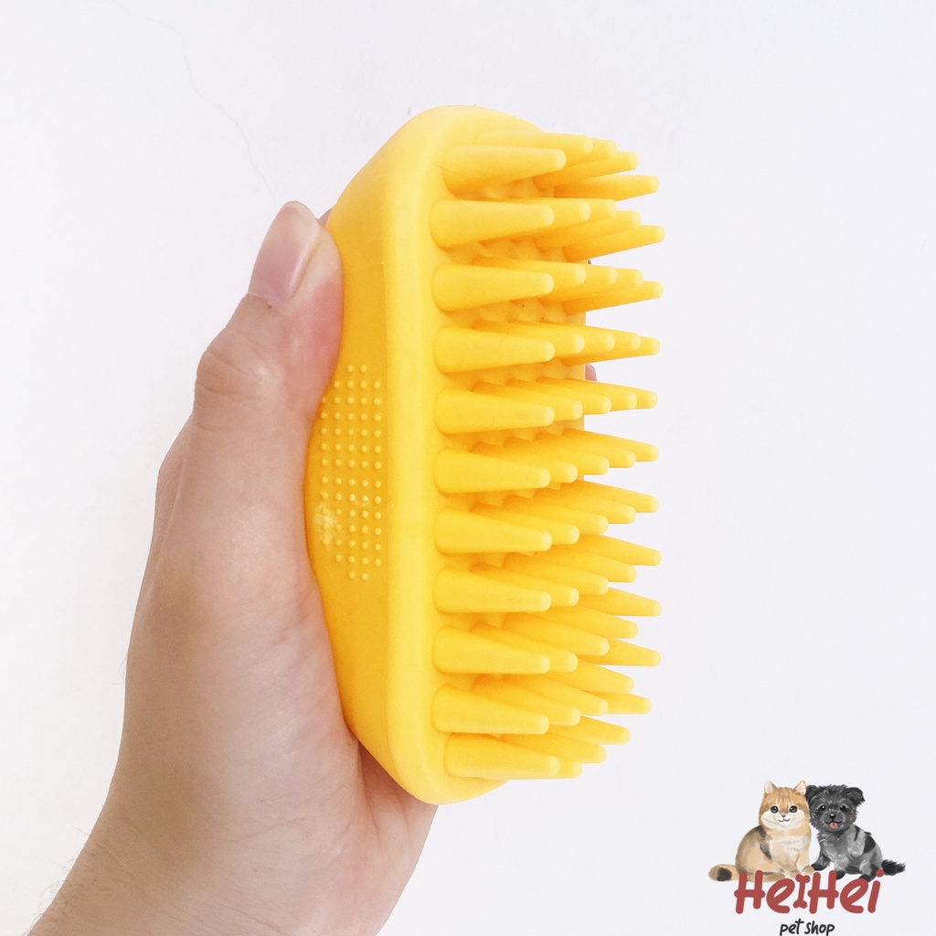 Silicone Brush Bath for Pet Dog / Sisir Mandi Premium Anjing Kucing