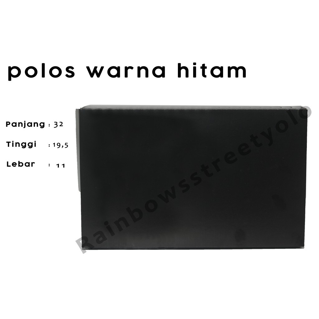 dus sepatu dewasa polos warna hitam/dus sepatu polos warna hitam untuk uk sepatu 36-44