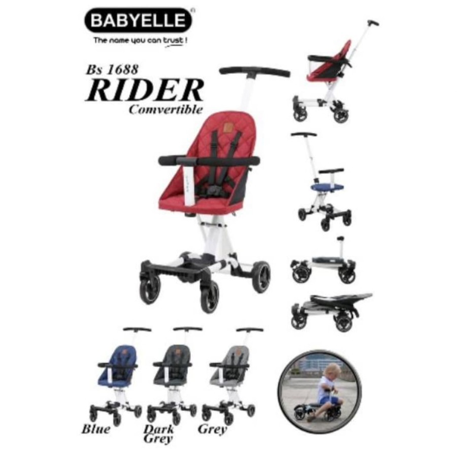 Stroller Babyelle Convertible Rider 1688 Traveller