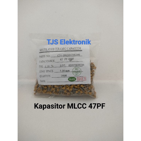 Kapasitor MLCC 47PF/Multilayer Ceramik 47PF (1000 pcs)