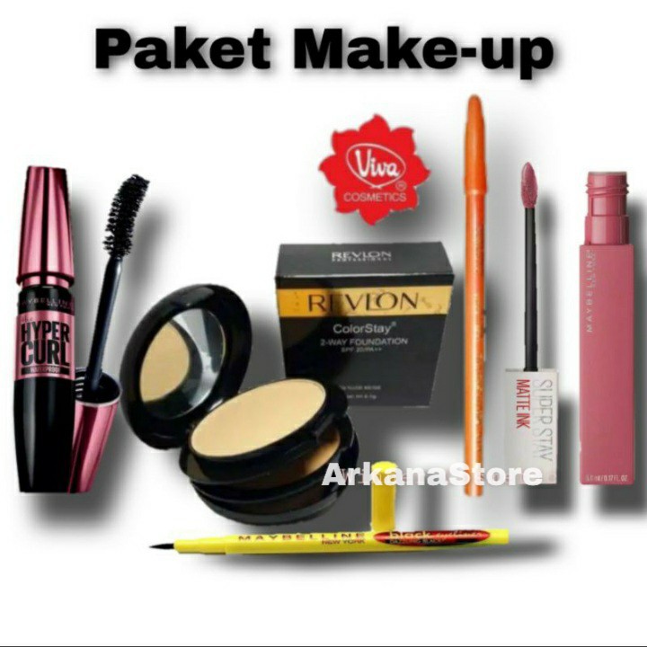 paket maybelline 5in1 bedak REVLON COLORSTAY Ukuran besar