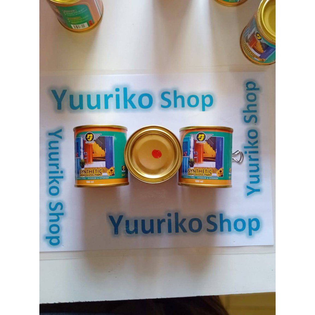 

cat minyak kayu dan besi warna merah red rj kecil 100cc tersedia banyak warna berkualitas.