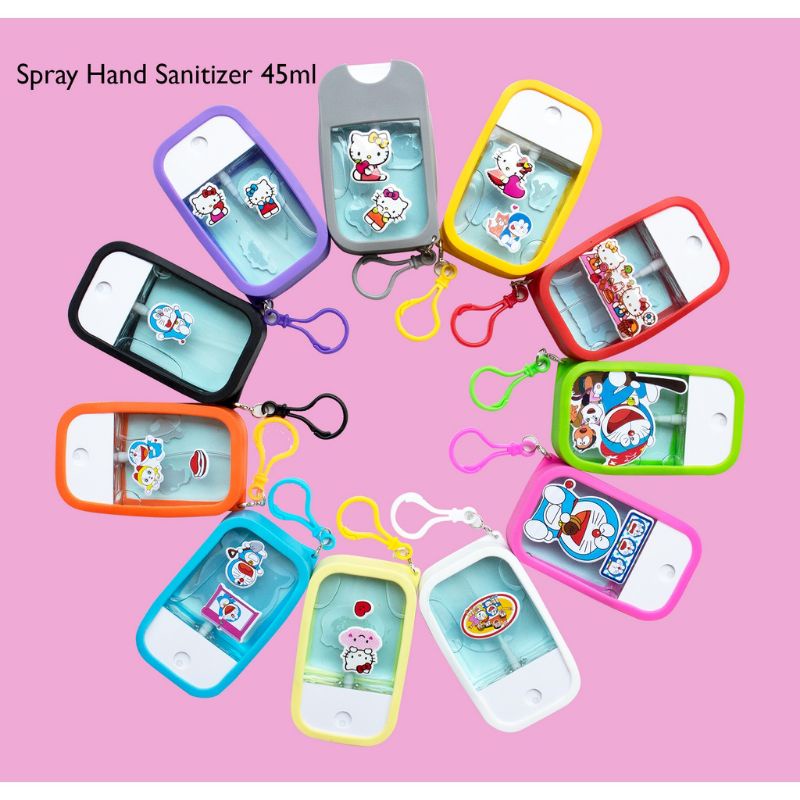Botol Spray Hand Sanitizer 45ml/Botol Spray Portable Bermotif Lucu
