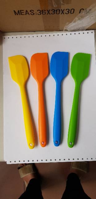 spatula silikon 28 cm sutil silicon sodet tahan panas food grade tanpa sambungan kokoh kuat